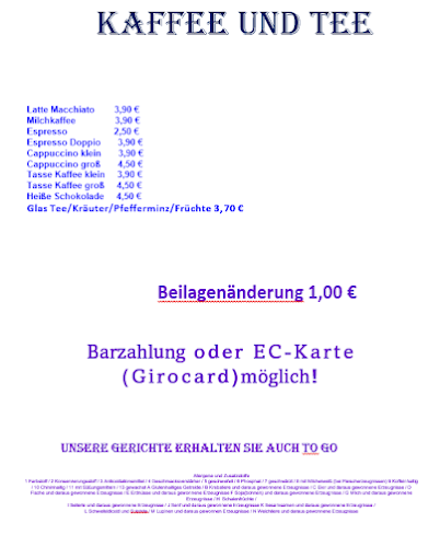 Reutbergstüberl menu 1